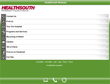 Tablet Screenshot of healthsouthnewnan.com